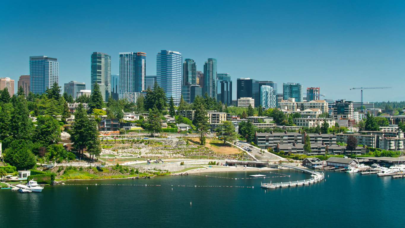 Panoramic Image of Bellevue, WA